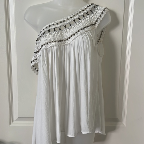 Free People Silky Flowy Bohemian Top - Picture 9 of 15